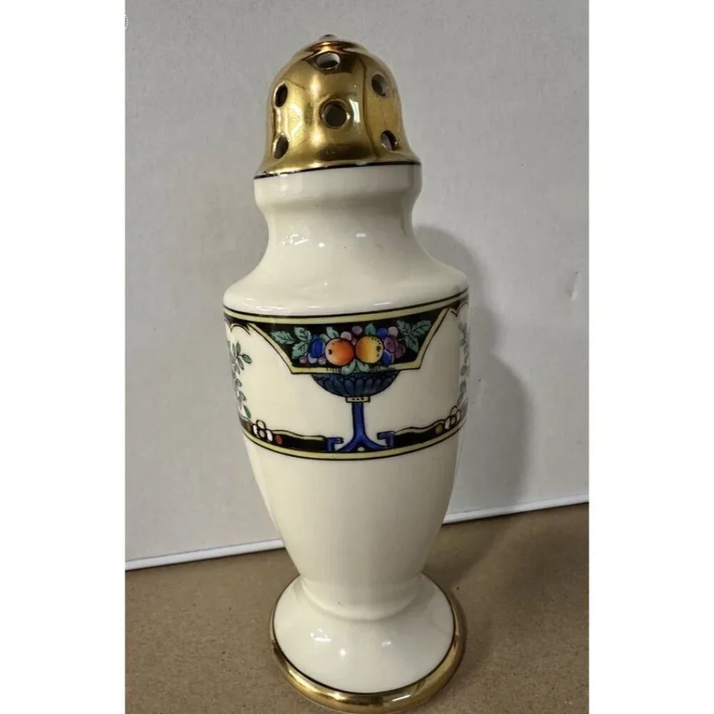 Vintage Noritake Sugar Shaker Colorful Fruit Design Made in Japan